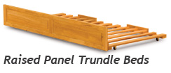 Raised Panel Trundle Beds