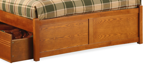 Flat panel footboard