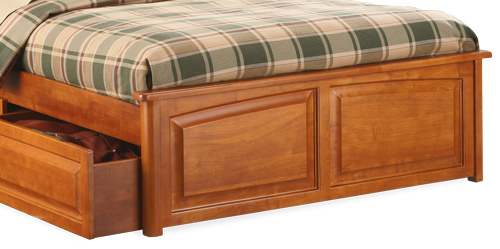 Raised panel footboard