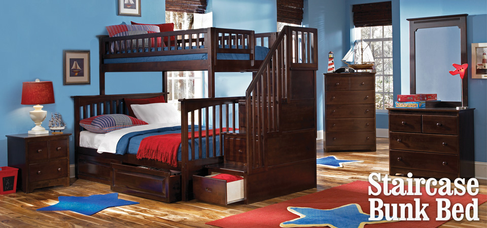 Check out our Columbia Staircase Bunk Bed!